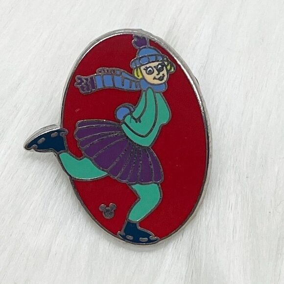 🔮 5/$25 Disney Mickey's Toontown Pinwheels Skater Pin‎ - Picture 1 of 2